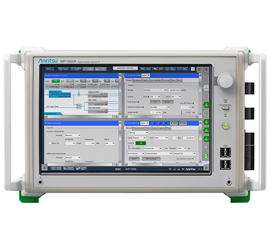 Anritsu SQA-R MP1900A Signal Quality Analyzer-R / BERT commonly used for PCIe and PCI Express testing with a Teledyne LeCroy oscilloscope.