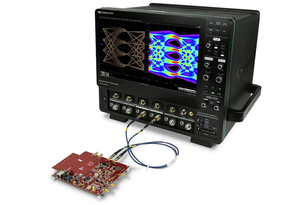 PCIe7 electrical testing using an oscilloscope and testing to PCI-SIG pcie gen7 test requirements