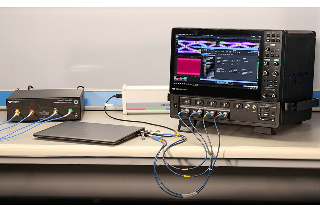 Full DisplayPort PHY compliance test specification (CTS) support for  DisplayPort 2.1 and 1.4b PHY compliance testing.using a Teledyne LeCroy oscilloscope and test software