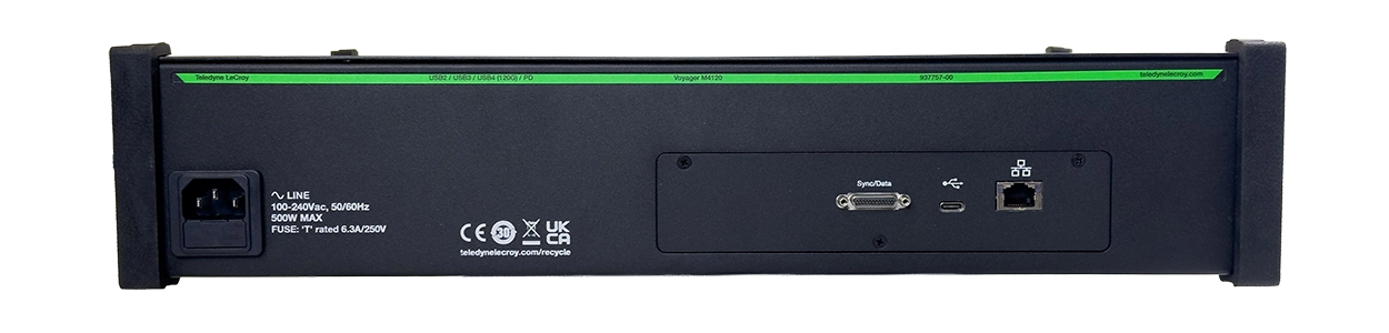 Voyager M480x USB4 Protocol Analyzer Back Panel